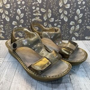 Alegria PG Lite Size 39 Kendra  T-Strap Gold Bronze Comfort Ken-680‎ Sandals